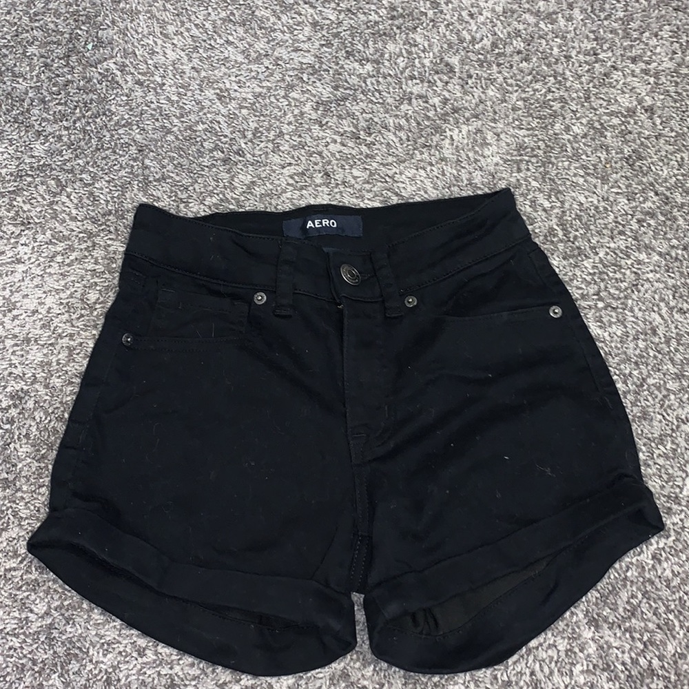 Black Aeropostale Jean Shorts